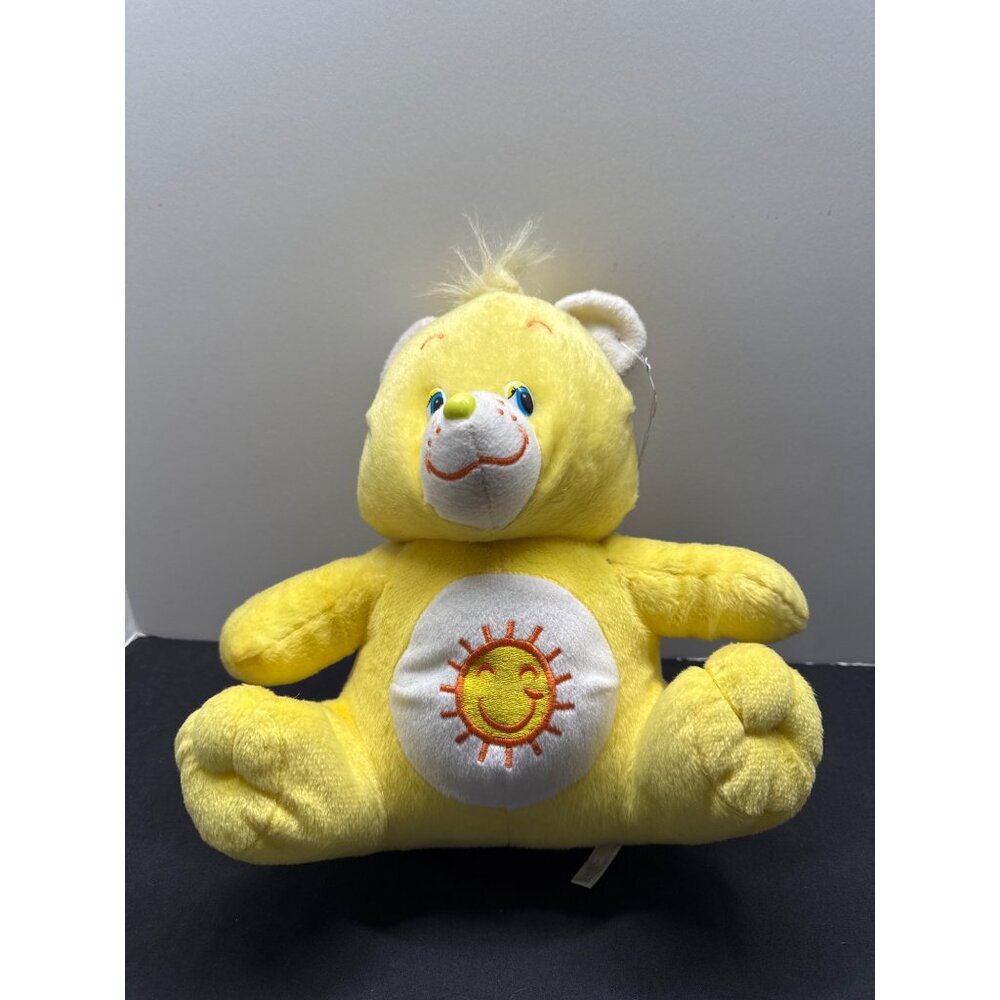 Care Bears Funshine Bear Plush 12" Yellow Soft Toy By King Plush Vintage 2003